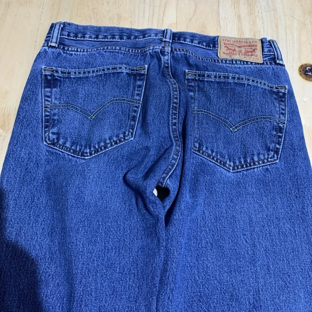 Levi's‎ 505 Jeans Mens Size 34x32 Medium Wash Blue Denim Mid Rise